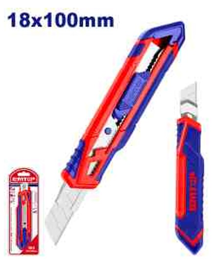 18mm Snap-off Blade Knife 173mm Body with SK5 Blade Flat Push Button